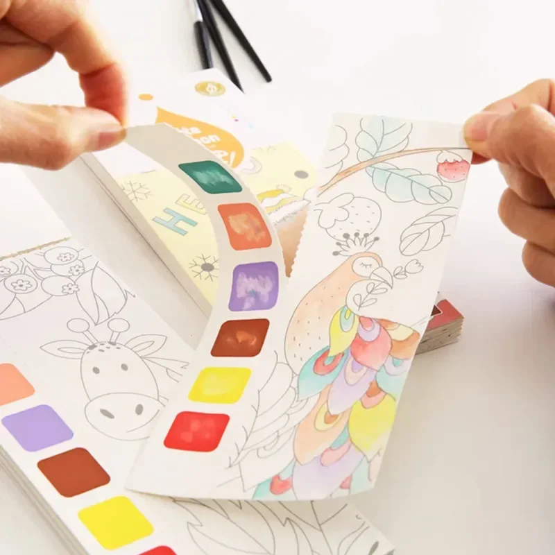 Crianças portátil pintura em a - Gouache Paint Set avaliação e preço