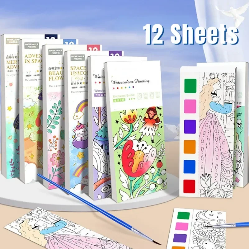 Crianças portátil pintura em a - Gouache Paint Set avaliação e preço