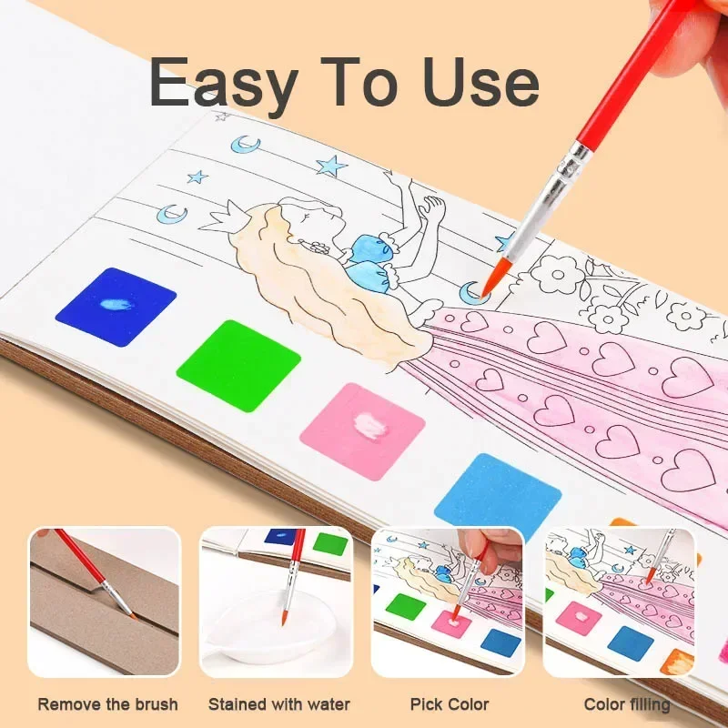 Crianças portátil pintura em a - Gouache Paint Set avaliação e preço
